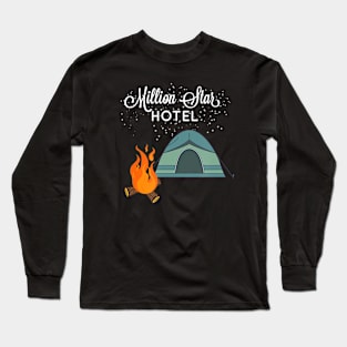 Funny Camping Million Star Hotel Long Sleeve T-Shirt